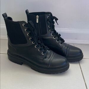 Sam Edelman Black Leather Ankle Boots